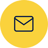 Email A simple black envelope icon is centred on a yellow circular background, evoking the idea of secure container storage or self storage for your important documents.